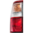 1630900 Driver Side Halogen Tail Light, Without bulb(s), Red Lens
