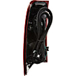 1650752 Passenger Side Halogen Tail Light, With bulb(s), Clear & Red Lens