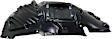 Front, Driver Side Fender Liner, Middle Section, Vacuum Form