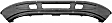 242-6089 Front Bumper, Black, with Small Tow Hook