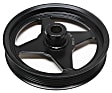 300-010 Series Power Steering Pump Pulley - Black, Metal, Direct Fit, Sold Individually