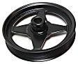 300-010 Series Power Steering Pump Pulley - Black, Metal, Direct Fit, Sold Individually
