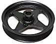 300-010 Series Power Steering Pump Pulley - Black, Metal, Direct Fit, Sold Individually