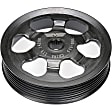 300-113 Series Power Steering Pump Pulley - Black, Steel, Direct Fit, Sold Individually