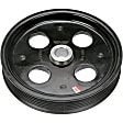 300-116 Series Power Steering Pump Pulley - Black, Plastic, Direct Fit, Sold Individually