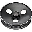 300-117 Series Power Steering Pump Pulley - Black, Steel, Direct Fit, Sold Individually