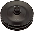 300-121 Series Power Steering Pump Pulley - Black, Metal, Direct Fit, Sold Individually