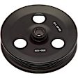 300-126 Series Power Steering Pump Pulley - Black, Metal, Direct Fit, Sold Individually