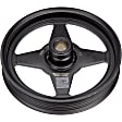 Series Power Steering Pump Pulley - Black, Steel, Direct Fit, Sold Individually
