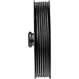 Series Power Steering Pump Pulley - Black, Steel, Direct Fit, Sold Individually