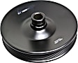 300-200 OE Solutions Series Power Steering Pump Pulley - Black, Metal, Serpentine, Direct Fit, Sold Individually