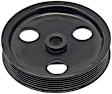 300-310 Series Power Steering Pump Pulley - Black, Plastic, Direct Fit, Sold Individually
