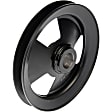 300-318 Series Power Steering Pump Pulley - Black, Plastic, Direct Fit, Sold Individually