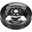 300-322 Series Power Steering Pump Pulley - Black, Steel, Direct Fit, Sold Individually