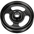 300-336 Series Power Steering Pump Pulley - Chrome, Steel, Direct Fit, Sold Individually