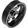 300-337 OE Solutions Series Power Steering Pump Pulley - Chrome, Steel, Serpentine, Direct Fit, Sold Individually