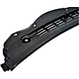 30904 Help Series Wiper Cowl - Black, Plastic, Rubber and Mesh, Direct Fit, Sold Individually