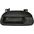38910 Help Series Tailgate Handle and Bezel, Black Plastic Without Camera Hole Without Key Hole