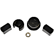 38911 Help Series Tailgate Handle and Bezel, Black Plastic Without Camera Hole Without Key Hole