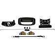 38912 Help Series Tailgate Handle and Bezel, Black Plastic Without Camera Hole Without Key Hole