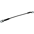 38912 Help Series Tailgate Handle and Bezel, Black Plastic Without Camera Hole Without Key Hole