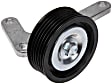 2011 Ford Escape - Accessory Belt Idler Pulley, 2.5L 4Cyl, Grooved Pulley; With Bracket, Steel