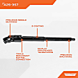 425-357 OE Solutions Series Steering Shaft
