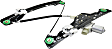 Front, Driver Side Window Regulator, Power, Base Model