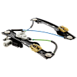 Front, Driver Side Power Window Regulator, With Motor