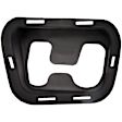 47834 Front, Passenger Side Tow Eye Cover, Black Help Series