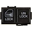49218 Front, Driver Side Door Lock Switch Black