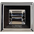 49227 Front, Driver or Passenger Side Door Lock Switch Chrome