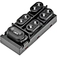 49235 Front, Driver Side Help Series Window Switch Black