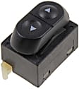 49252 Front, Passenger Side or Rear, Driver or Passenger Side Window Switch, Black