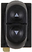 49252 Front, Passenger Side or Rear, Driver or Passenger Side Window Switch, Black