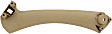 Grab Handle, Plastic, Front or Rear, Driver Side, Beige, Underside of Grab Handle