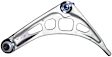 520-920 Front, Passenger Side, Lower Control Arm, Aluminum, OE Solutions Series