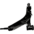 522-199 Front, Driver Side, Lower Control Arm, Steel, OE Solutions Series