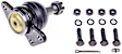 533-186 Front, Driver or Passenger Side, Upper Ball Joint
