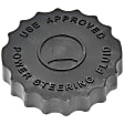 54301 Help Series Power Steering Reservoir Cap - Black, Plastic, Sold individually