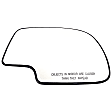 56072 Passenger Side Help Series Mirror Glass, Non-Heated, No Blind Spot Feature, Backing Plate Included