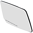 56076 Front, Passenger Side Help Series Mirror Glass, Non-Heated, No Blind Spot Feature, Backing Plate Included