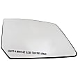56076 Front, Passenger Side Help Series Mirror Glass, Non-Heated, No Blind Spot Feature, Backing Plate Included