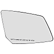 56076 Front, Passenger Side Help Series Mirror Glass, Non-Heated, No Blind Spot Feature, Backing Plate Included