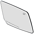 2010 Saturn Outlook - Mirror Glass Passenger Side, Without Convex Spotting Mirror, Heated, No Blind Spot Feature, No Signal Light, Backing Plate Included, Help Series