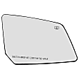2010 Saturn Outlook - Mirror Glass Passenger Side, Without Convex Spotting Mirror, Heated, No Blind Spot Feature, No Signal Light, Backing Plate Included, Help Series
