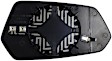 56189 Driver Side Help Series Mirror Glass, Heated, No Blind Spot Feature, Backing Plate Included