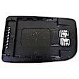 56280 Driver Side, Upper Help Series Mirror Glass, Non-Heated, No Blind Spot Feature, Backing Plate Included