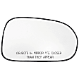 56340 Passenger Side Help Series Mirror Glass, Non-Heated, No Blind Spot Feature, Backing Plate Included