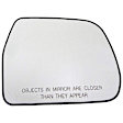 56428 Passenger Side Help Series Mirror Glass, Heated, No Blind Spot Feature, Backing Plate Included